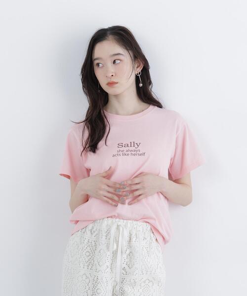 N.(N. Natural Beauty Basic)(エヌエヌナチュラルビューティーベーシック)の「ロゴプリントTシャツ(Tシャツ/カットソー・レディース・オフホワイト/ピンク/ブラウン・FREE)」の9枚目の写真