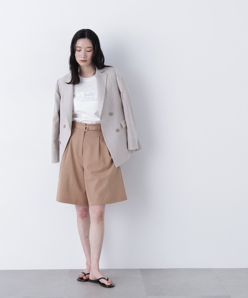 N.（N. Natural Beauty Basic）（エヌエヌナチュラルビューティーベーシック）の「ロゴプリントＴシャツ（Tシャツ/カットソー・レディース・オフホワイト/ピンク/ブラウン・FREE）」の7枚目の写真