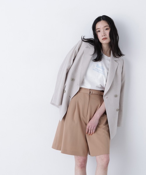 N.（N. Natural Beauty Basic）（エヌエヌナチュラルビューティーベーシック）の「ロゴプリントＴシャツ（Tシャツ/カットソー・レディース・オフホワイト/ピンク/ブラウン・FREE）」の8枚目の写真