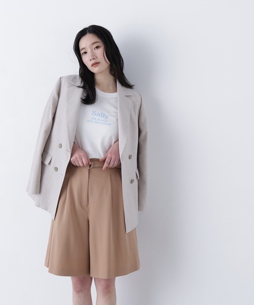 N.（N. Natural Beauty Basic）（エヌエヌナチュラルビューティーベーシック）の「ロゴプリントＴシャツ（Tシャツ/カットソー・レディース・オフホワイト/ピンク/ブラウン・FREE）」の10枚目の写真