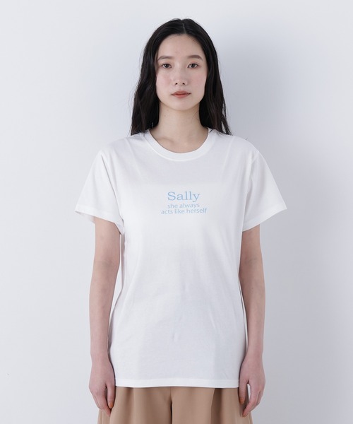 N.（N. Natural Beauty Basic）（エヌエヌナチュラルビューティーベーシック）の「ロゴプリントＴシャツ（Tシャツ/カットソー・レディース・オフホワイト/ピンク/ブラウン・FREE）」の14枚目の写真