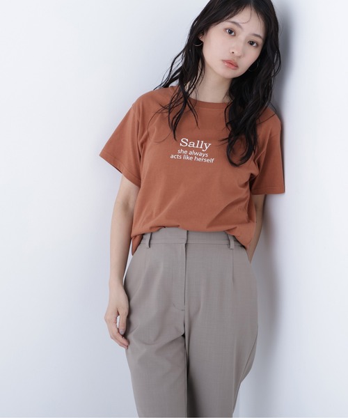 N.（N. Natural Beauty Basic）（エヌエヌナチュラルビューティーベーシック）の「ロゴプリントＴシャツ（Tシャツ/カットソー・レディース・オフホワイト/ピンク/ブラウン・FREE）」の21枚目の写真