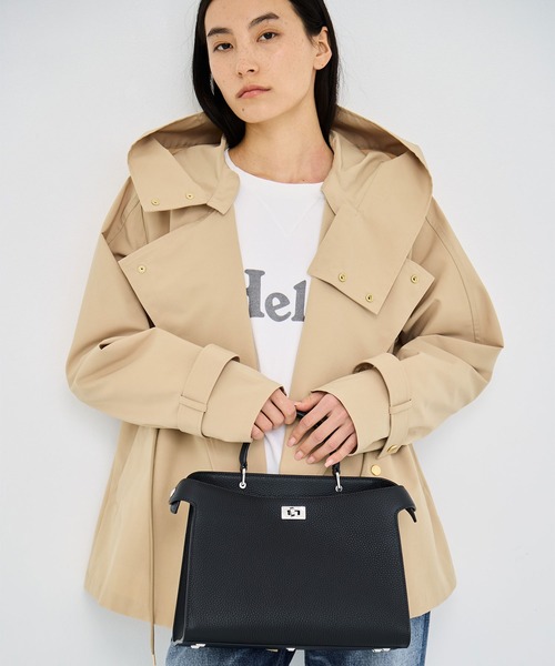 michino(ミチノ)の「【michino/ミチノ】LUTECE PM/ルテス/ハンドバッグ/ショルダーバッグ(ハンドバッグ・レディース・ブラック/チャコールグレー・FREE)」の20枚目の写真