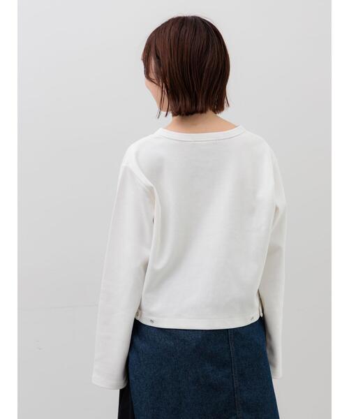 Te chichi(テチチ)の「カットソークルーネックカーディガン(カーディガン/ボレロ・レディース・ブラック/レッド/オフホワイト・F)」の13枚目の写真