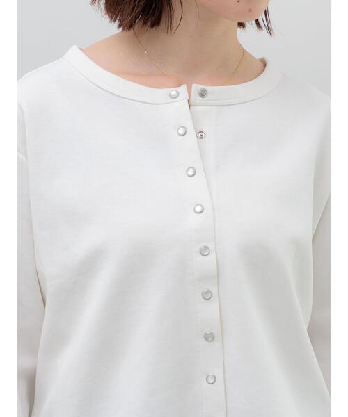 Te chichi(テチチ)の「カットソークルーネックカーディガン(カーディガン/ボレロ・レディース・ブラック/レッド/オフホワイト・F)」の15枚目の写真