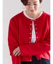 Te chichi（テチチ）の「カットソークルーネックカーディガン（カーディガン/ボレロ）」