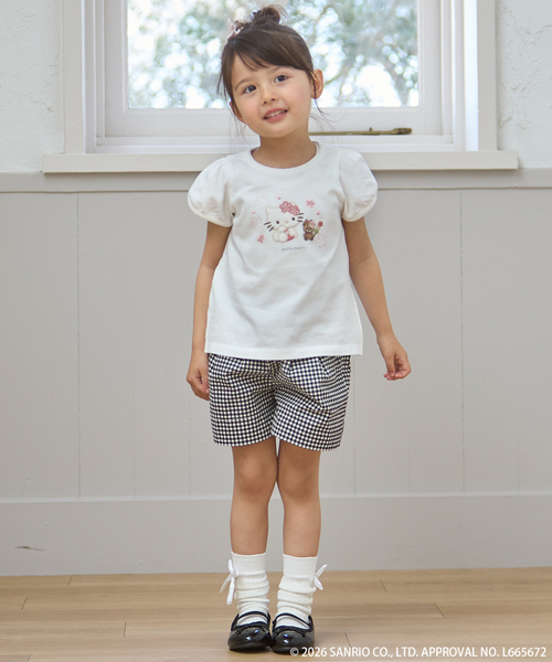 petit main（プティマイン）の「【サンリオキャラクターズ】お花見Tシャツ（Tシャツ/カットソー・キッズ・ブルー/オフホワイト/ラベンダー・120cm/130cm/110cm/100cm/80ｃｍ/90cm）」の7枚目の写真