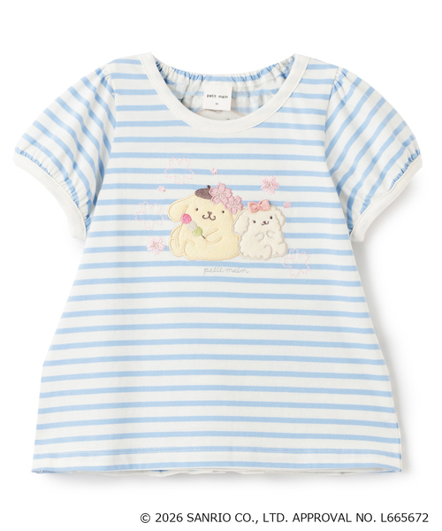 petit main（プティマイン）の「【サンリオキャラクターズ】お花見Tシャツ（Tシャツ/カットソー・キッズ・ブルー/オフホワイト/ラベンダー・120cm/130cm/110cm/100cm/80ｃｍ/90cm）」の13枚目の写真