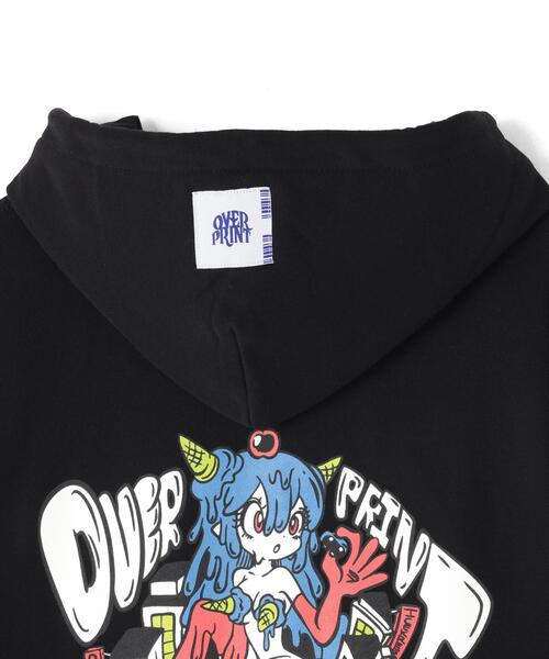 over print（オーバープリント）の「overprint/オーバープリント/TITAN HOODIE（パーカー・レディース・ブラック/ブラウン・XL/S）」の9枚目の写真