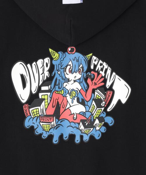 over print（オーバープリント）の「overprint/オーバープリント/TITAN HOODIE（パーカー・レディース・ブラック/ブラウン・XL/S）」の10枚目の写真