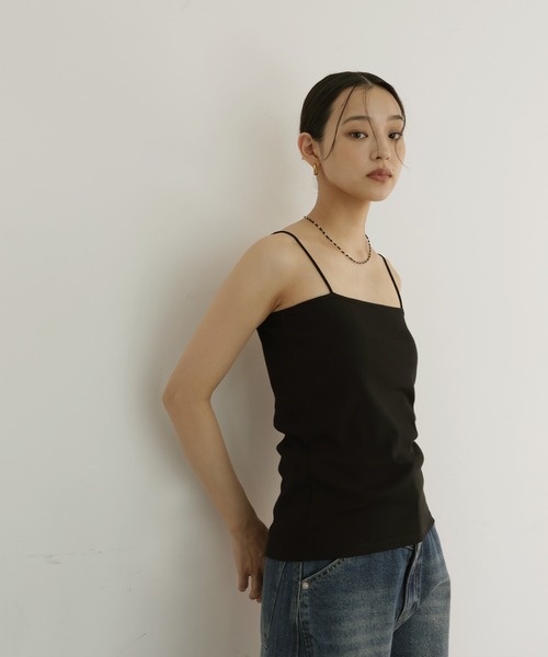 hellam(へラム)の「接触冷感カップ付きキャミソール(キャミソール・レディース・ホワイト/ブラック/グレイッシュベージュ・FREE)」の9枚目の写真