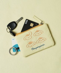 sanrio（サンリオ）の「"09"≪sanrio≫どっちにも伸びーる キーリール付き 2ポケット ナイロン フェイス 刺繍 パスポーチ（パスケース）」