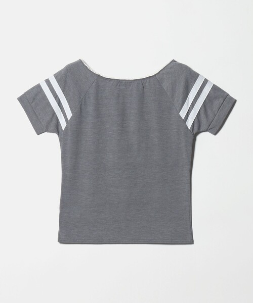 ATTISESSION（アティセッション）の「＜ATTISESSION＞ライン ショートスリーブ Tシャツ（Tシャツ/カットソー・レディース・レッド/グレー系・FREE）」の7枚目の写真