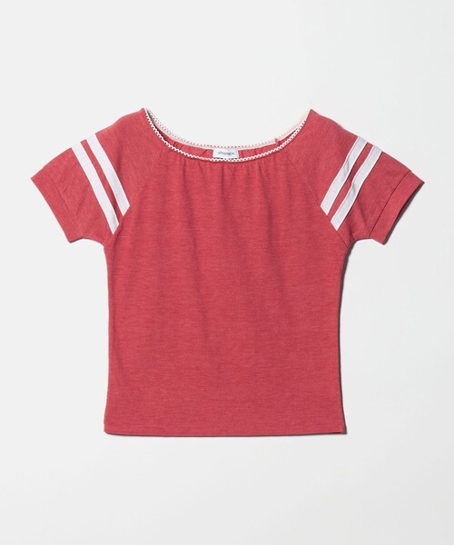 ATTISESSION（アティセッション）の「＜ATTISESSION＞ライン ショートスリーブ Tシャツ（Tシャツ/カットソー・レディース・レッド/グレー系・FREE）」の11枚目の写真