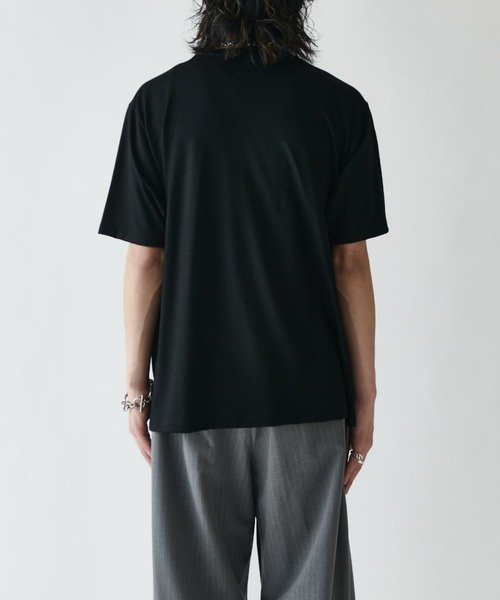 Lui's(ルイス)の「ウールプレーティングレギュラーフィットTシャツ(Tシャツ/カットソー・メンズ・ブラック/ライトグレー/ブラウン/チャコールグレー・S/M)」の21枚目の写真