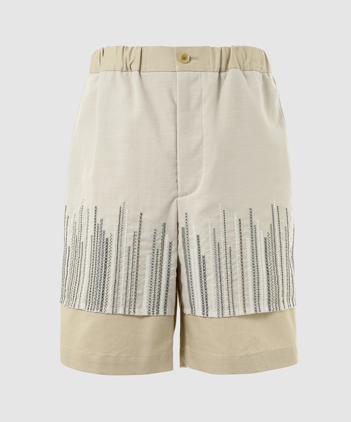 DIGAWEL(ディガウェル)の「Layered shorts(その他パンツ・メンズ・ベージュ/ネイビー・1)」の1枚目の写真