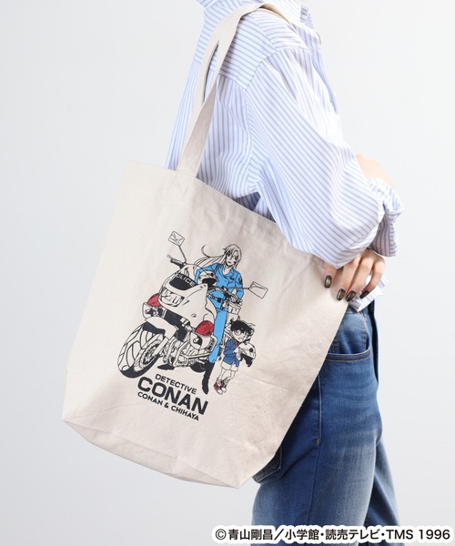 FUNALIVE(ファンアライブ)の「名探偵コナン プリント トートBAG(トートバッグ・レディース・ナチュラル/ネイビー・FREE)」の20枚目の写真