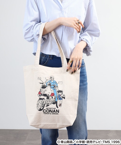 FUNALIVE(ファンアライブ)の「名探偵コナン プリント トートBAG(トートバッグ・レディース・ナチュラル/ネイビー・FREE)」の21枚目の写真