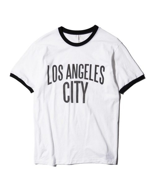 C.E.L.STORE(セルストア)の「I LOVE LA / アイラブエルエー "LOS ANGELES" RINGER TEE ロサンゼルス リンガーTシャツ(Tシャツ/カットソー・メンズ・レッド/ブラック・MEDIUM/LARGE/X-LARGE/SMALL)」の9枚目の写真