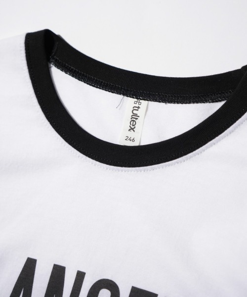 C.E.L.STORE(セルストア)の「I LOVE LA / アイラブエルエー "LOS ANGELES" RINGER TEE ロサンゼルス リンガーTシャツ(Tシャツ/カットソー・メンズ・レッド/ブラック・MEDIUM/LARGE/X-LARGE/SMALL)」の10枚目の写真