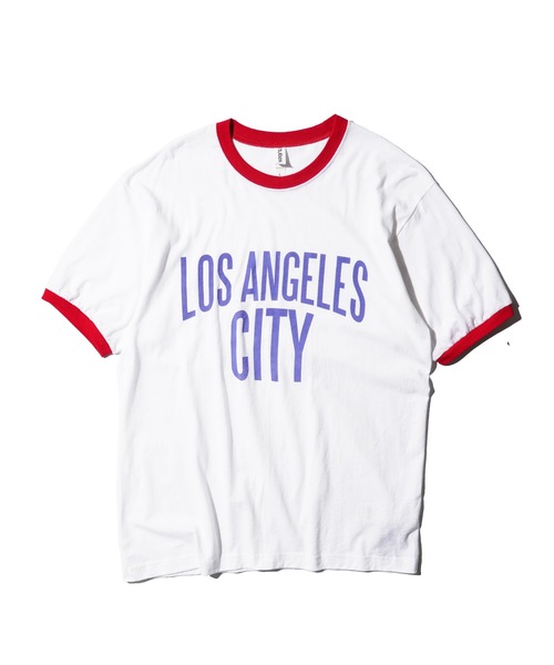 C.E.L.STORE(セルストア)の「I LOVE LA / アイラブエルエー "LOS ANGELES" RINGER TEE ロサンゼルス リンガーTシャツ(Tシャツ/カットソー・メンズ・レッド/ブラック・MEDIUM/LARGE/X-LARGE/SMALL)」の16枚目の写真
