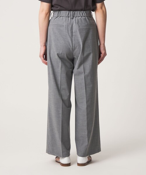 A DAY IN THE LIFE UNITED ARROWS(アデイインザライフユナイテッドアローズ)の「メランジ 1プリーツ ワイドパンツ ‐ウォッシャブル‐<A DAY IN THE LIFE>(スラックス・レディース・グレー系/ベージュ/ダークブラウン・M/S)」の11枚目の写真