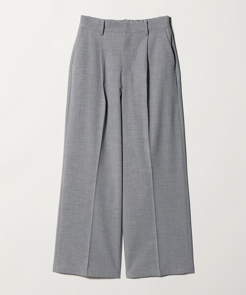 A DAY IN THE LIFE UNITED ARROWS(アデイインザライフユナイテッドアローズ)の「メランジ 1プリーツ ワイドパンツ ‐ウォッシャブル‐<A DAY IN THE LIFE>(スラックス・レディース・グレー系/ベージュ/ダークブラウン・M/S)」の12枚目の写真