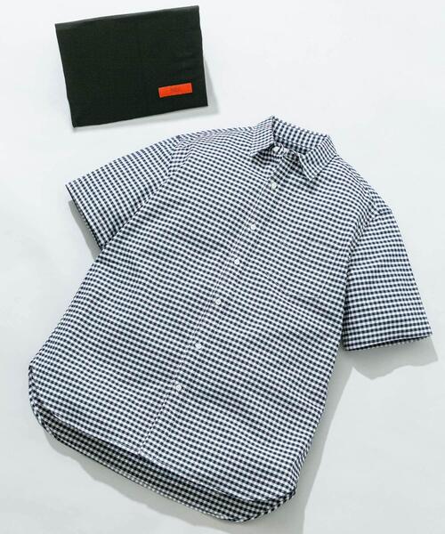URBAN RESEARCH ROSSO MEN(アーバンリサーチロッソメン)の「『WEB限定』『抗菌/消臭』『XXLサイズあり』ハイパフォーマンスオックス半袖シャツ(シャツ/ブラウス・メンズ・ホワイト/ネイビー/グレー/ライトブルー/ブラック系その他/ストライプ/インディゴブルー/グレー系その他/ブラック/ベージュ/ブルー系その他/グリーン系その他・XX-LARGE/LARGE/MEDIUM/X-LARGE/SMALL)」の10枚目の写真