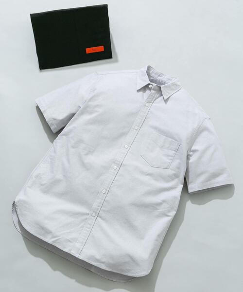 URBAN RESEARCH ROSSO MEN(アーバンリサーチロッソメン)の「『WEB限定』『抗菌/消臭』『XXLサイズあり』ハイパフォーマンスオックス半袖シャツ(シャツ/ブラウス・メンズ・ホワイト/ネイビー/グレー/ライトブルー/ブラック系その他/ストライプ/インディゴブルー/グレー系その他/ブラック/ベージュ/ブルー系その他/グリーン系その他・XX-LARGE/LARGE/MEDIUM/X-LARGE/SMALL)」の5枚目の写真