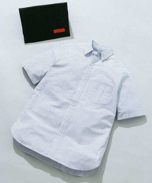 URBAN RESEARCH ROSSO MEN(アーバンリサーチロッソメン)の「『WEB限定』『抗菌/消臭』『XXLサイズあり』ハイパフォーマンスオックス半袖シャツ(シャツ/ブラウス・メンズ・ホワイト/ネイビー/グレー/ライトブルー/ブラック系その他/ストライプ/インディゴブルー/グレー系その他/ブラック/ベージュ/ブルー系その他/グリーン系その他・XX-LARGE/LARGE/MEDIUM/X-LARGE/SMALL)」の12枚目の写真