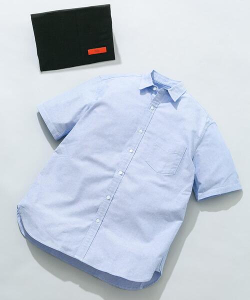 URBAN RESEARCH ROSSO MEN(アーバンリサーチロッソメン)の「『WEB限定』『抗菌/消臭』『XXLサイズあり』ハイパフォーマンスオックス半袖シャツ(シャツ/ブラウス・メンズ・ホワイト/ネイビー/グレー/ライトブルー/ブラック系その他/ストライプ/インディゴブルー/グレー系その他/ブラック/ベージュ/ブルー系その他/グリーン系その他・XX-LARGE/LARGE/MEDIUM/X-LARGE/SMALL)」の9枚目の写真
