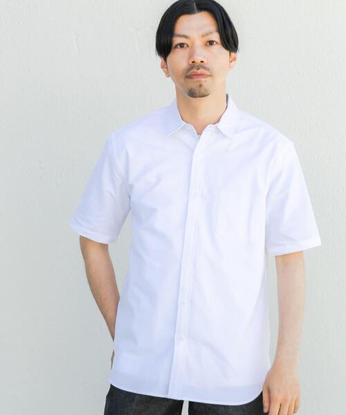 URBAN RESEARCH ROSSO MEN(アーバンリサーチロッソメン)の「『WEB限定』『抗菌/消臭』『XXLサイズあり』ハイパフォーマンスオックス半袖シャツ(シャツ/ブラウス・メンズ・ホワイト/ネイビー/グレー/ライトブルー/ブラック系その他/ストライプ/インディゴブルー/グレー系その他/ブラック/ベージュ/ブルー系その他/グリーン系その他・XX-LARGE/LARGE/MEDIUM/X-LARGE/SMALL)」の13枚目の写真