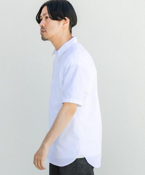 URBAN RESEARCH ROSSO MEN(アーバンリサーチロッソメン)の「『WEB限定』『抗菌/消臭』『XXLサイズあり』ハイパフォーマンスオックス半袖シャツ(シャツ/ブラウス・メンズ・ホワイト/ネイビー/グレー/ライトブルー/ブラック系その他/ストライプ/インディゴブルー/グレー系その他/ブラック/ベージュ/ブルー系その他/グリーン系その他・XX-LARGE/LARGE/MEDIUM/X-LARGE/SMALL)」の14枚目の写真