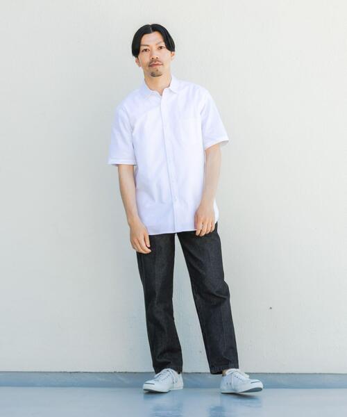 URBAN RESEARCH ROSSO MEN(アーバンリサーチロッソメン)の「『WEB限定』『抗菌/消臭』『XXLサイズあり』ハイパフォーマンスオックス半袖シャツ(シャツ/ブラウス・メンズ・ホワイト/ネイビー/グレー/ライトブルー/ブラック系その他/ストライプ/インディゴブルー/グレー系その他/ブラック/ベージュ/ブルー系その他/グリーン系その他・XX-LARGE/LARGE/MEDIUM/X-LARGE/SMALL)」の15枚目の写真