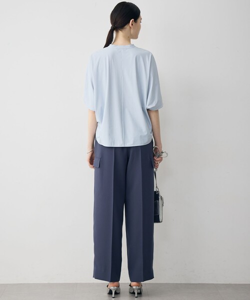 ICB(アイシービー)の「FluidBackSatin ワイドストレートカーゴパンツ(カーゴパンツ・レディース・ブラック系/スモーキーグリーン系/グレー系・42/44)」の11枚目の写真