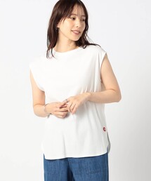 日本製ラウンドヘムノースリーブ