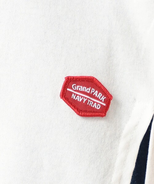 Grand PARK(グランドパーク)の「日本製ラウンドヘムノースリーブ(タンクトップ・レディース・ホワイト/チャコールグレー・FREE)」の10枚目の写真