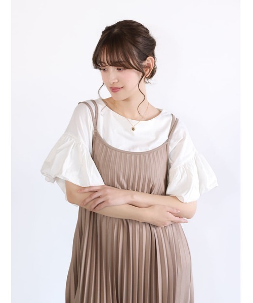 fifth（フィフス）の「フリルスリーブTシャツ（Tシャツ/カットソー・レディース・ブラック/グレイッシュベージュ/ホワイト・F）」の5枚目の写真