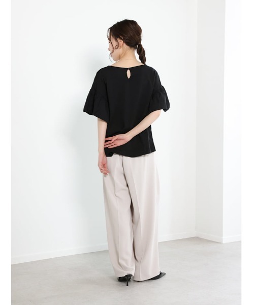 fifth（フィフス）の「フリルスリーブTシャツ（Tシャツ/カットソー・レディース・ブラック/グレイッシュベージュ/ホワイト・F）」の15枚目の写真