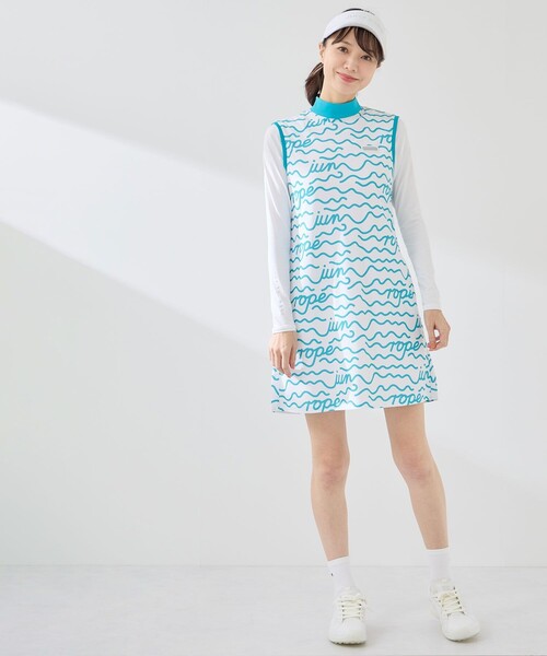 JUN&ROPE'(ジュンアンドロペ)の「クールコア×メッシュクルーネックプルオーバー/UV・吸水速乾・接触冷感(Tシャツ/カットソー・レディース・ブラック/ホワイト/ベージュ・L/M/S)」の9枚目の写真