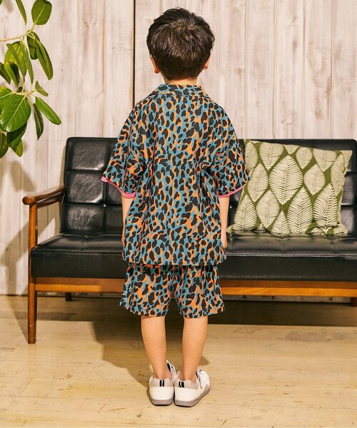 F.O.KIDS(エフオーキッズ)の「3柄アロハ半袖シャツ(シャツ/ブラウス・キッズ・オレンジ/オフホワイト/ブルー・140/130/120/110/100/90/80)」の5枚目の写真