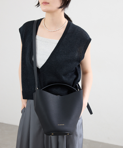 IENA(イエナ)の「FEEL AND TASTE/フィールアンドテイスト Lilly バッグ F211B511(ハンドバッグ・レディース・ブラック/アイボリー/グリーン・FREE)」の21枚目の写真