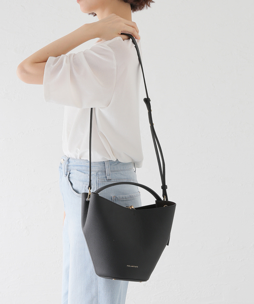 IENA(イエナ)の「FEEL AND TASTE/フィールアンドテイスト Lilly バッグ F211B511(ハンドバッグ・レディース・ブラック/アイボリー/グリーン・FREE)」の20枚目の写真