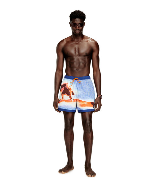 DIESEL(ディーゼル)の「メンズ スイムパンツ SOCCER-41-D-POP-C(水着・メンズ・ライトインディゴブルー・LARGE/MEDIUM/SMALL/X-LARGE)」の4枚目の写真
