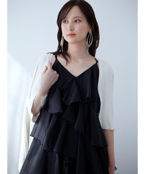 SNIDEL(スナイデル)の「フープピアス(ピアス(両耳用)・レディース・ゴールド/マルチ・F)」の9枚目の写真