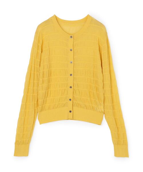 NATURAL BEAUTY BASIC（ナチュラルビューティーベーシック）の「シアーシャーリングカーディガン（カーディガン/ボレロ・レディース・ブラック/ブルー/イエロー・ﾌﾘ-）」の13枚目の写真