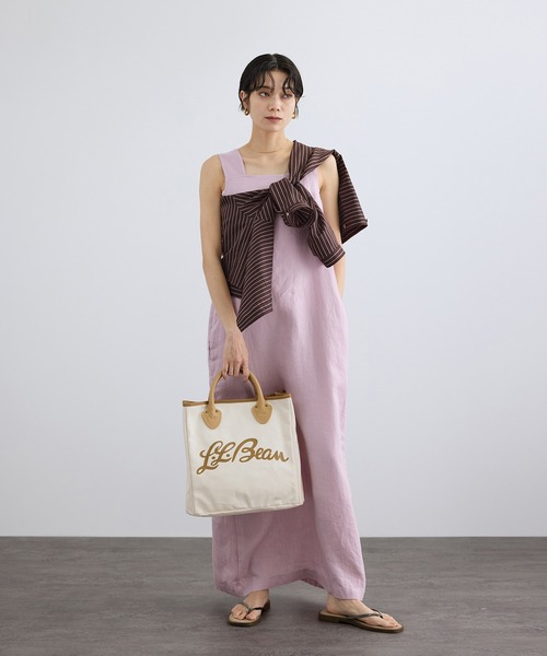 SALON adam et rope'（サロン アダム エ ロペ）の「ACAR クロップドストライプシャツ（シャツ/ブラウス・レディース・ブラウン/ベージュ・FREE）」の10枚目の写真