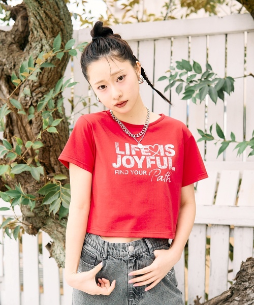 LOVETOXIC(ラブトキシック)の「【再入荷♪】【LTXC/マルチ機能/接触冷感・吸水速乾・UV・遮熱】バッククロスハートちび半T(Tシャツ/カットソー・キッズ・オフホワイト/レッド/ラベンダー・L:160cm/M:150cm/S:140cm/130cm)」の17枚目の写真