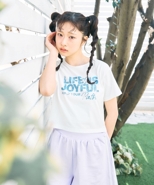 LOVETOXIC(ラブトキシック)の「【再入荷♪】【LTXC/マルチ機能/接触冷感・吸水速乾・UV・遮熱】バッククロスハートちび半T(Tシャツ/カットソー・キッズ・オフホワイト/レッド/ラベンダー・L:160cm/M:150cm/S:140cm/130cm)」の20枚目の写真