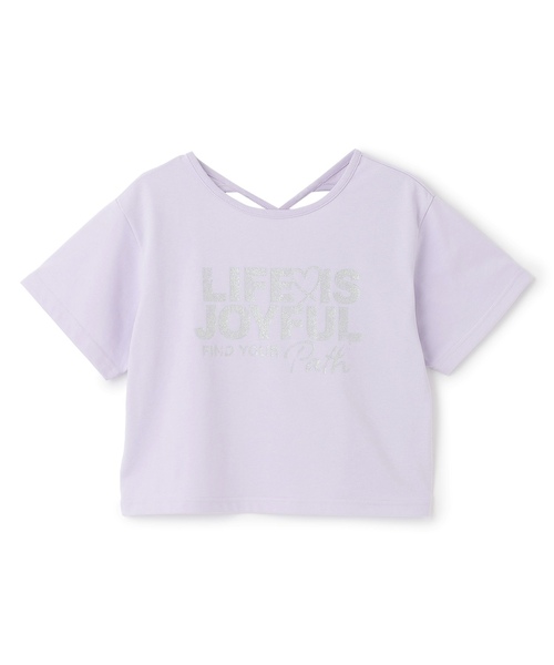 LOVETOXIC(ラブトキシック)の「【再入荷♪】【LTXC/マルチ機能/接触冷感・吸水速乾・UV・遮熱】バッククロスハートちび半T(Tシャツ/カットソー・キッズ・オフホワイト/レッド/ラベンダー・L:160cm/M:150cm/S:140cm/130cm)」の8枚目の写真